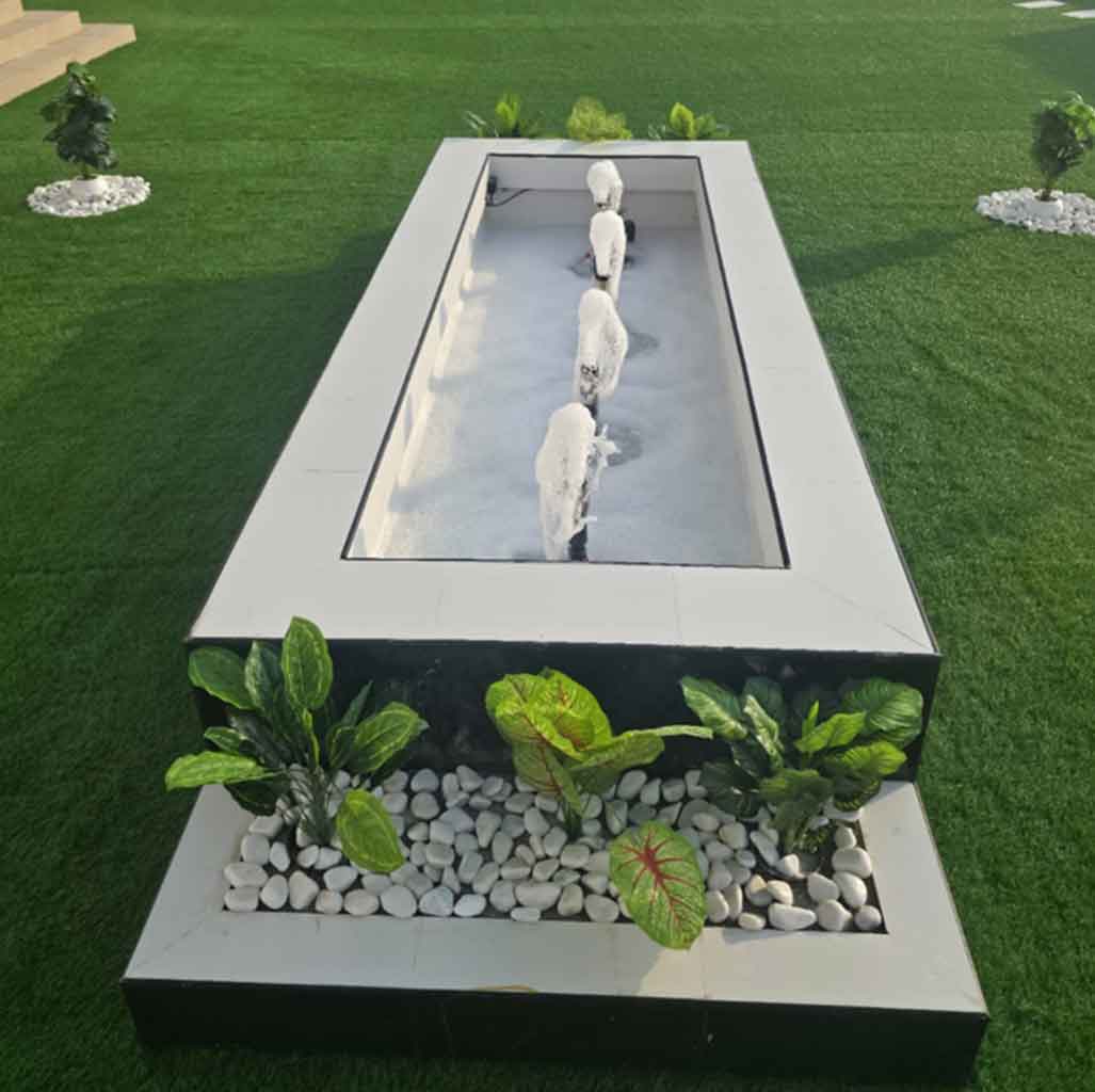 تنسيق حدائق أبوظبي ( أحواض زراعية )