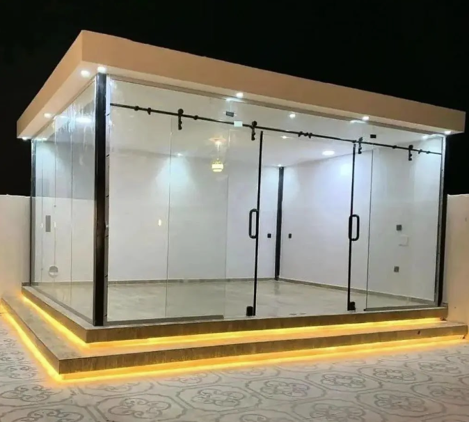 تنسيق حدائق أبوظبي ( غرف زجاجية )